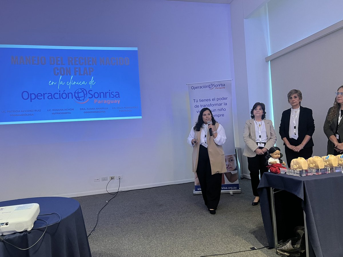 osonrisapy's tweet photo. Hoy realizamos la charla de “Manejo del RN con fisura labiopalatina” en una importante alianza con el PNPDC del @msaludpy https://t.co/15b070Djmt