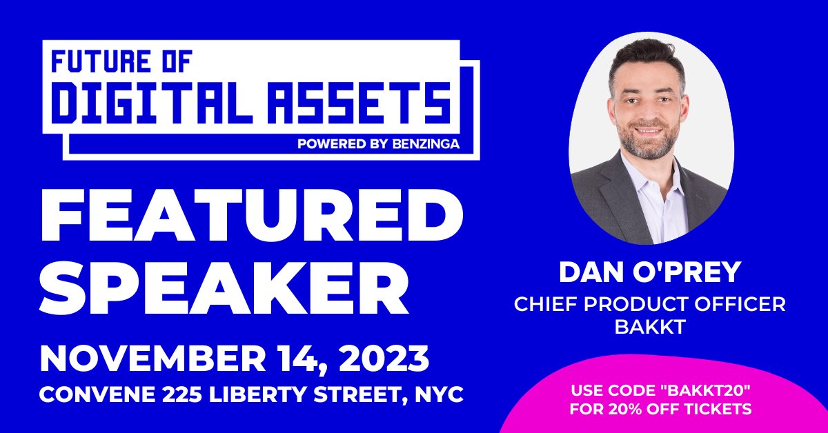 I'll be sharing my thoughts on the Genuine Value of Crypto and Blockchain @Benzinga Future of Digital Assets conference in #NYC on Nov 14 #BZFODA Use this link for 20% off! eventbrite.com/e/620161508767…