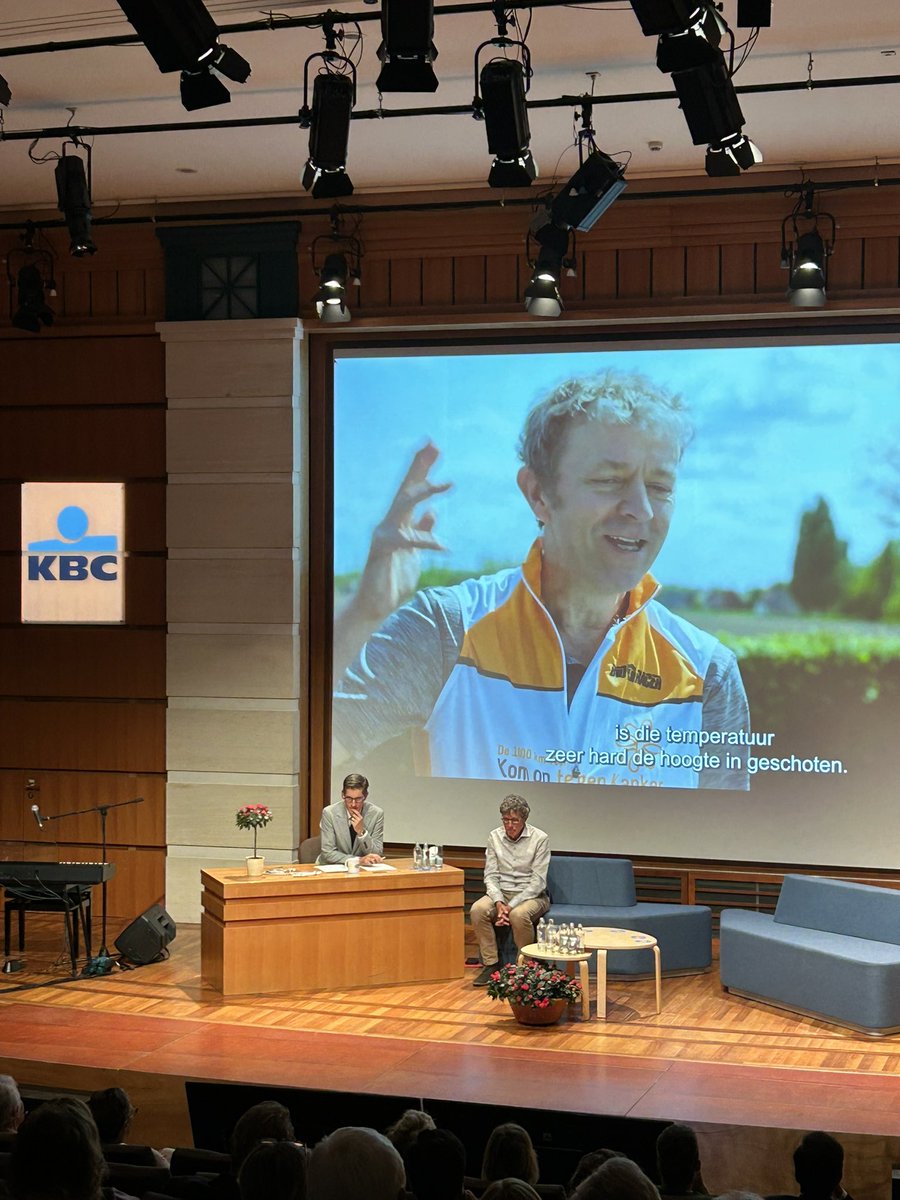 slk8500's tweet photo. “Ik ben fier op wat wij de afgelopen 10 jaar met @komop_tgkanker hebben gerealiseerd.” @MarcMichils @frankdeboosere #mercimarc https://t.co/uODDWq8goi