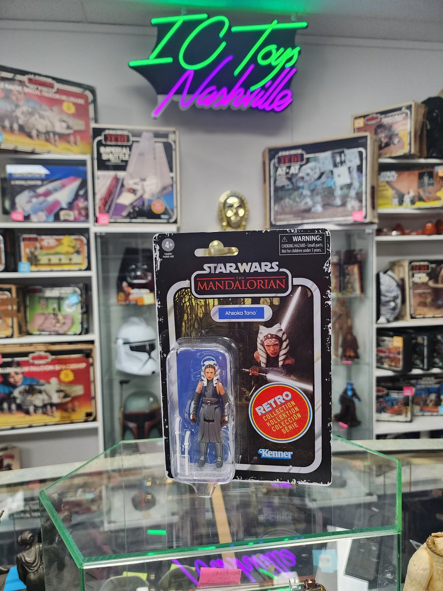 Ahsoka Retro series from the Mandalorian $11 plus exact shipping or free pick up. 

#ahsoka #starwars #themandalorian #disneyplus #retrocollection #toys4sale #toystore #icToys @icccnashville