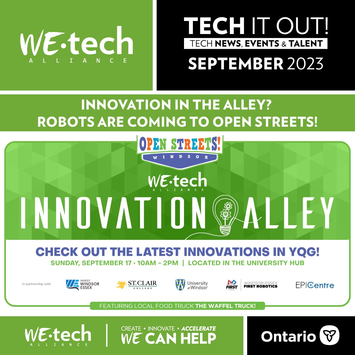 🚨 TECH IT OUT! The latest Tech News, Events &amp; Talent in #YQG &amp; #CKont, featuring:

<a href="/_investwe/">Invest WindsorEssex</a> <a href="/UofW_EPICentre/">EPICentre UWindsor</a> <a href="/UWindsor/">University of Windsor</a> <a href="/StClairCollege/">St. Clair College</a> <a href="/FIRSTRoboticsWE/">Windsor Essex FIRST</a> <a href="/CityWindsorON/">City of Windsor</a> <a href="/LibroCU/">Libro Credit Union</a> <a href="/TechCouncils/">Technology Councils of North America</a> <a href="/BizXmagazine/">Biz X magazine</a> <a href="/WERCofC/">Windsor Essex Chamber of Commerce</a> <a href="/CKChamber/">Chatham-Kent Chamber</a> <a href="/bgbrewing/">Banded Goose Brewing</a> <a href="/KingsvilleOnt/">Town of Kingsville</a>

➡️ conta.cc/44G4LDo