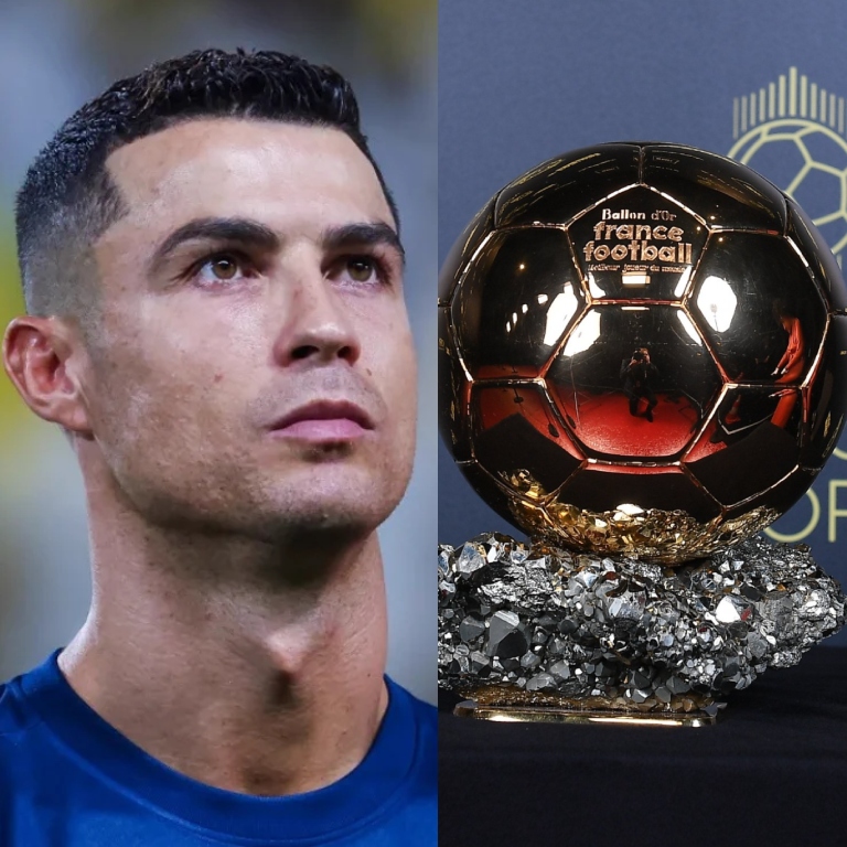 InvictosSomos's tweet photo. ¡¡ÚLTIMA HORA!! Por primera vez desde 2004, Cristiano Ronaldo NO apareció entre los nominados al Balón de Oro de France Football. Fueron 18 candidaturas consecutivas (récord histórico). Estuvo en esta selecta lista desde los 19 hasta los 37 años de edad. Su ausencia en esta edición no cambia nada. El segundo máximo ganador histórico del premio individual y uno de los mejores futbolistas de todos los tiempos. POR SIEMPRE LA LEYENDA CR7.
