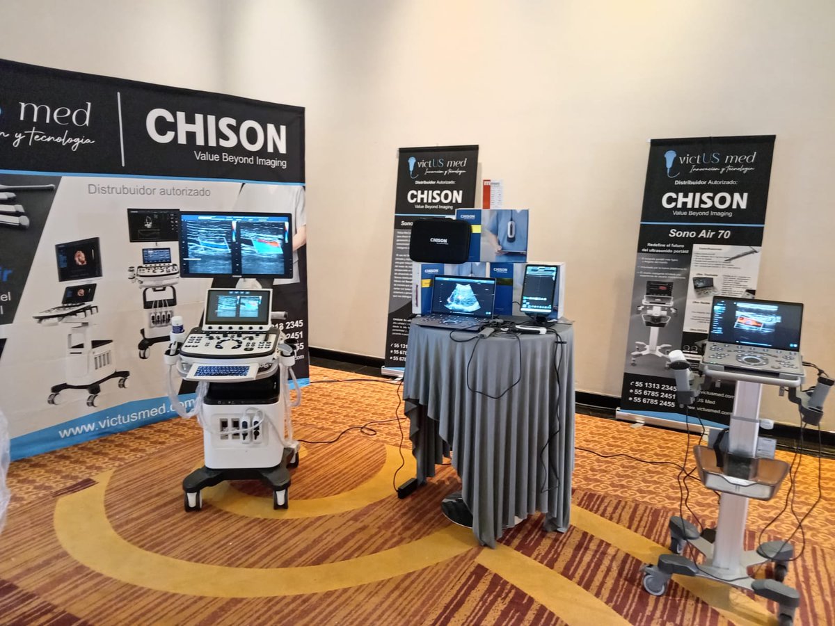 CHISON presente en Hendolat 2023 en Ciudad de México. Gracias a nuestros distribuidores #InvictusMed por confiar en nuestra marca. No se pierdan la oportunidad de conocer nuestro Sonoeye P2, Sonoair 70 y Xbit90.