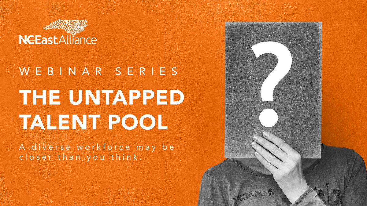 NCEastAlliance's tweet photo. Join us for a new edition of our Untapped Talent Pool webinar series as Sarah Hall, Director, @NCStateIES, presents on the Talent First Economics report and discusses how companies can fill their #workforce. Register here: https://t.co/CGeRZqSvnJ https://t.co/jR1mGPo8zF