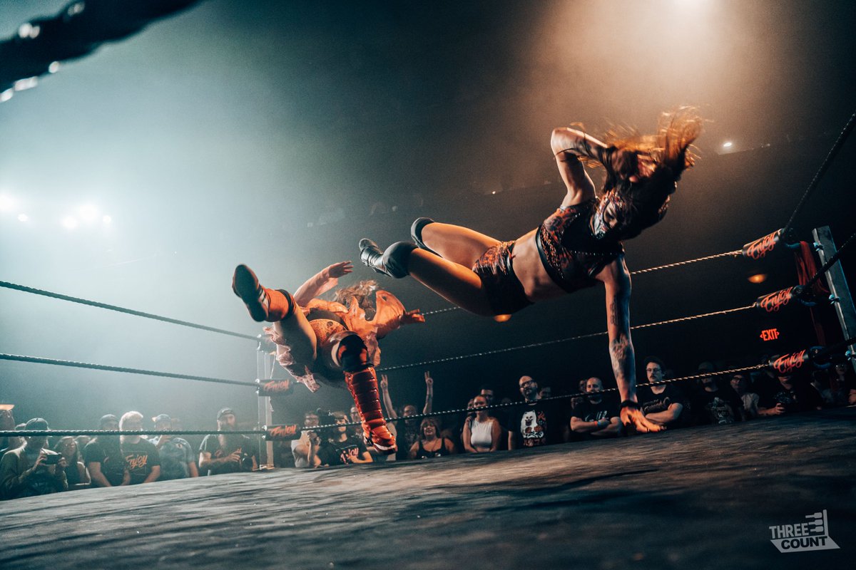 An artful dropkick. Watch Enjoy Champion Edith Surreal take on Su Yung FOR FREE on @WremixTV. And catch her next title defense against Killer Kelly on October 7th at Enjoy Wrestling Killing in the Name. LIVE at Mr. Smalls Theatre. Tickets available at enjoy-wrestling.com.