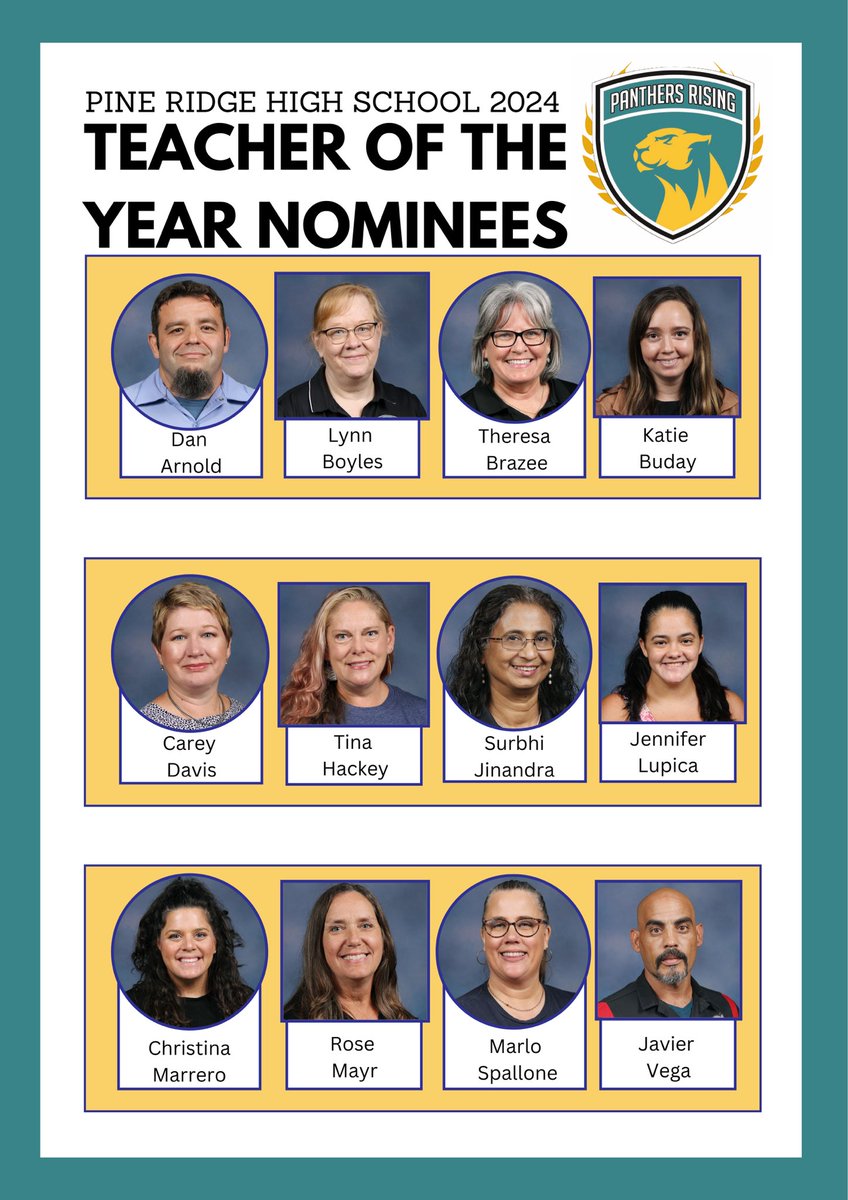 Congratulations to these amazing educators! Each and everyone of you are deserving of this recognition!