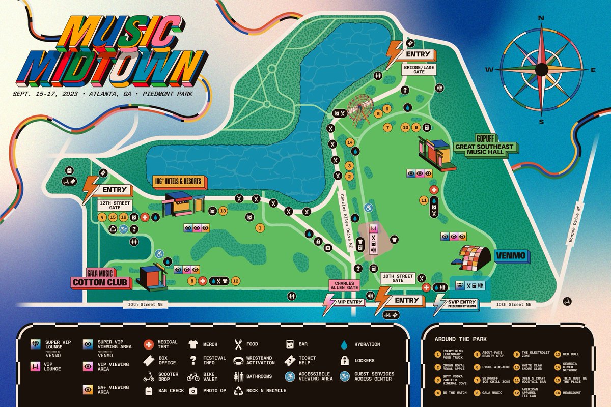 Music Midtown map