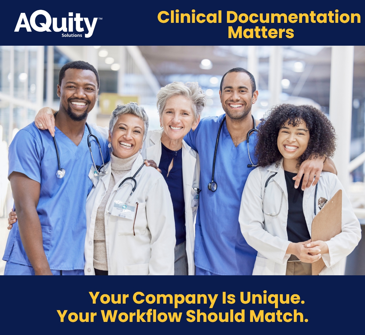 SolutionsAquity's tweet image. Your company is unique, so why use standard workflows? Our clinical documentation and #MedicalTranscription team partners with you to create customizable workflows to meet your individual goals. aquitysolutions.com/solutions/clin…
#workflowsolutions #customizedservices