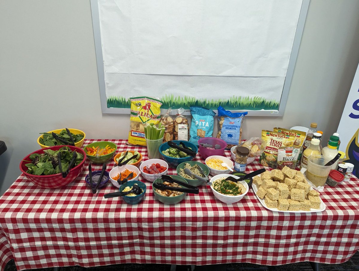 TSA Wellness (@tsawellness) on Twitter photo Scientists are saying salads will be a thing of the past.
Lettuce romaine calm because the 9th grade team brought and setup a salad bar for teachers and staff to enjoy during lunch today. <a href="/TsaWellness/">TSA Wellness</a> <a href="/TISDTSA/">Tomball Star Academy</a> <a href="/TISDMOVES/">TomballISDMOVES</a> <a href="/TomballISD/">Tomball ISD</a> Scientists are saying salads will be a thing of the past.
Lettuce romaine calm because the 9th grade team brought and setup a salad bar for teachers and staff to enjoy during lunch today. <a href="/TsaWellness/">TSA Wellness</a> <a href="/TISDTSA/">Tomball Star Academy</a> <a href="/TISDMOVES/">TomballISDMOVES</a> <a href="/TomballISD/">Tomball ISD</a>