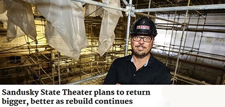 Today we had a special visit with Chris Parthemore, Executive Director of <a href="/SanduskyState/">SanduskyStateTheatre</a> in our Brooklyn Studio!

Read more about how the local community came together to restore this beloved theater in the link below. #workinprogresswednesday

toledoblade.com/a-e/culture/20…