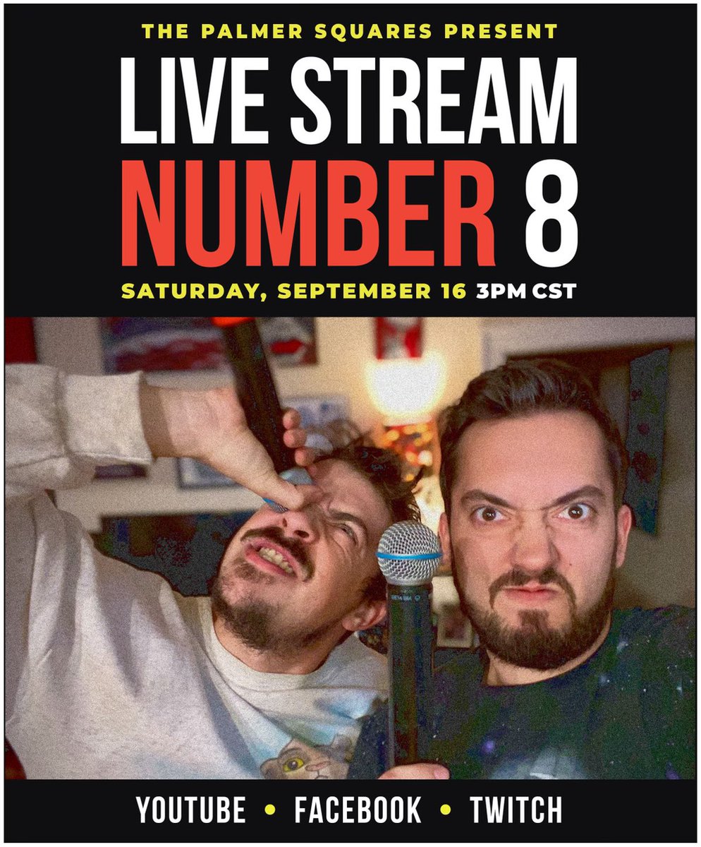 PalmerSquares's tweet photo. We’re doing another livestream performance on Saturday, September 16th 🍗🍗 3pm. https://t.co/T6avLd26Ux
