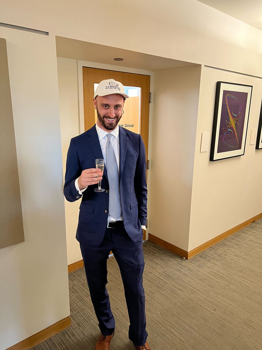 Congratulations to @AxelrodSimon for recently defending his dissertation on accelerating drug discovery with quantum chemistry, machine learning, and molecular dynamics! 🎉🥂 We are proud of you Dr.Axelrod! 👏