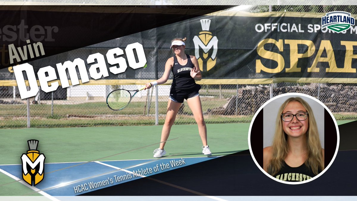 MUSpartans's tweet photo. WTEN: Congratulations to Avin Demaso for earning @HCACDIII Women's Tennis Athlete of the Week honors! 

Read: https://t.co/oJ4u7M0r6c

#MUSpartans | #SpartanPride https://t.co/itfQstE3ky