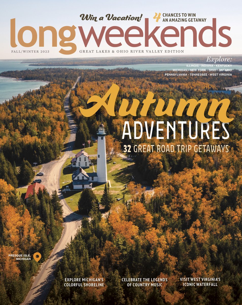 Explore the Fall/Winter issue of LongWeekends Magazine, featuring 32 ideas to help you plan your next getaway.🍁