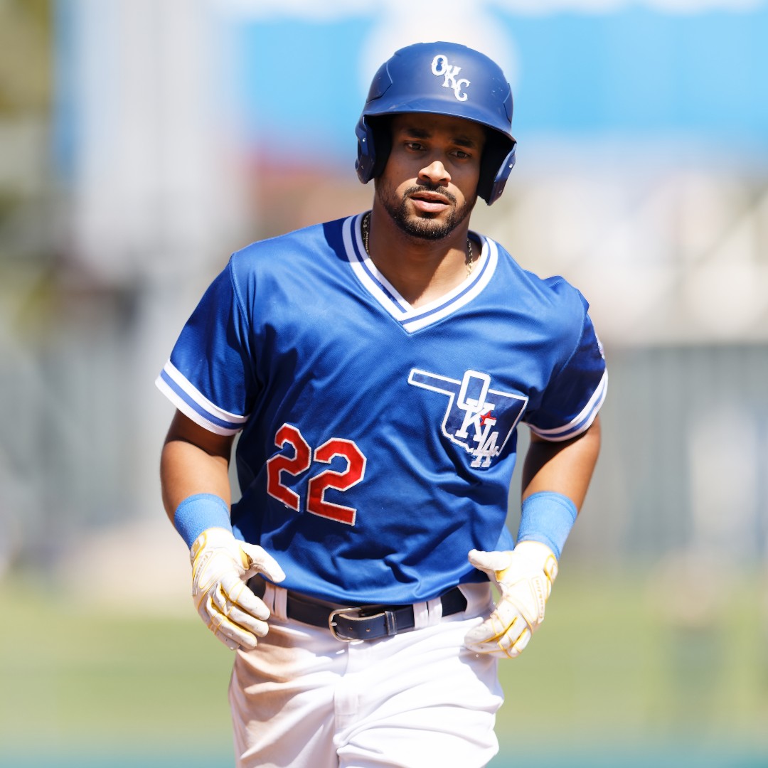 Another feather in the cap for the Dodgers because Óscar Mercado is the PCL Player of the Month! Óscar led the league in slugging &amp; finished second in home runs, triples, OPS &amp; total bases. Óscar split the month between El Paso and OKC &amp; we're thrilled to have him on our roster!