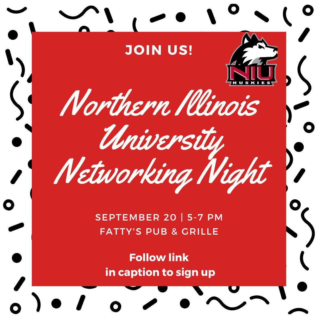 Attention NIU students! Mark your calendars and join us for an exciting event at Fatty’s. Don't miss out! Sign up here: bit.ly/3YWIorP