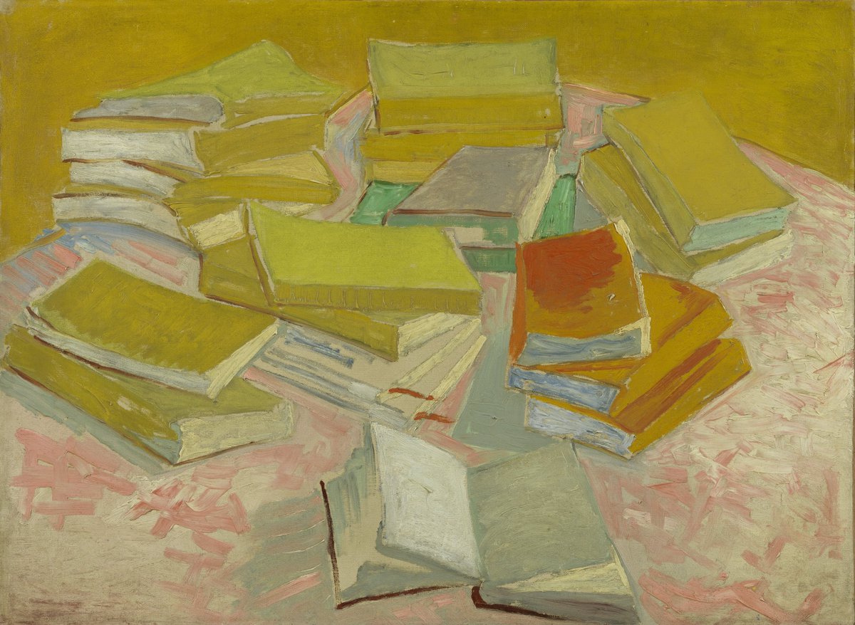 Today is #ReadABookDay 📚

Which book has inspired you the most?

“Piles of French Novels”
🎨 #VincentvanGogh
📅 1887
🏛️ @vangoghmuseum
