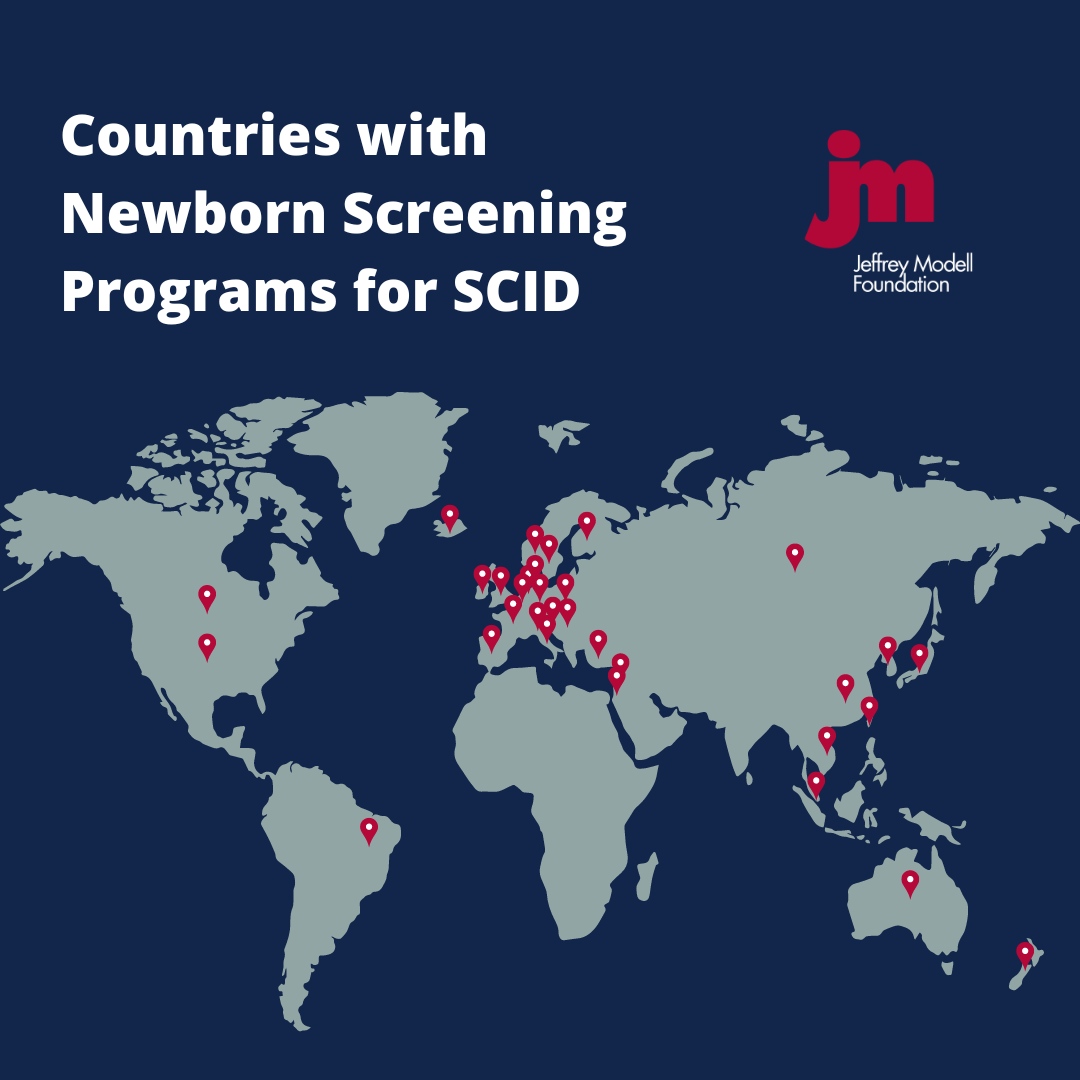Info4PI's tweet photo. #NewbornScreening saves lives—it’s that simple. By the end of 2023, nearly 42 million newborns will have been screened in the United States alone. 🌍️ See the full list of countries conducting #NBS for SCID and learn more on our website: https://t.co/1auI2d0DrQ https://t.co/T8x1MwX4rD