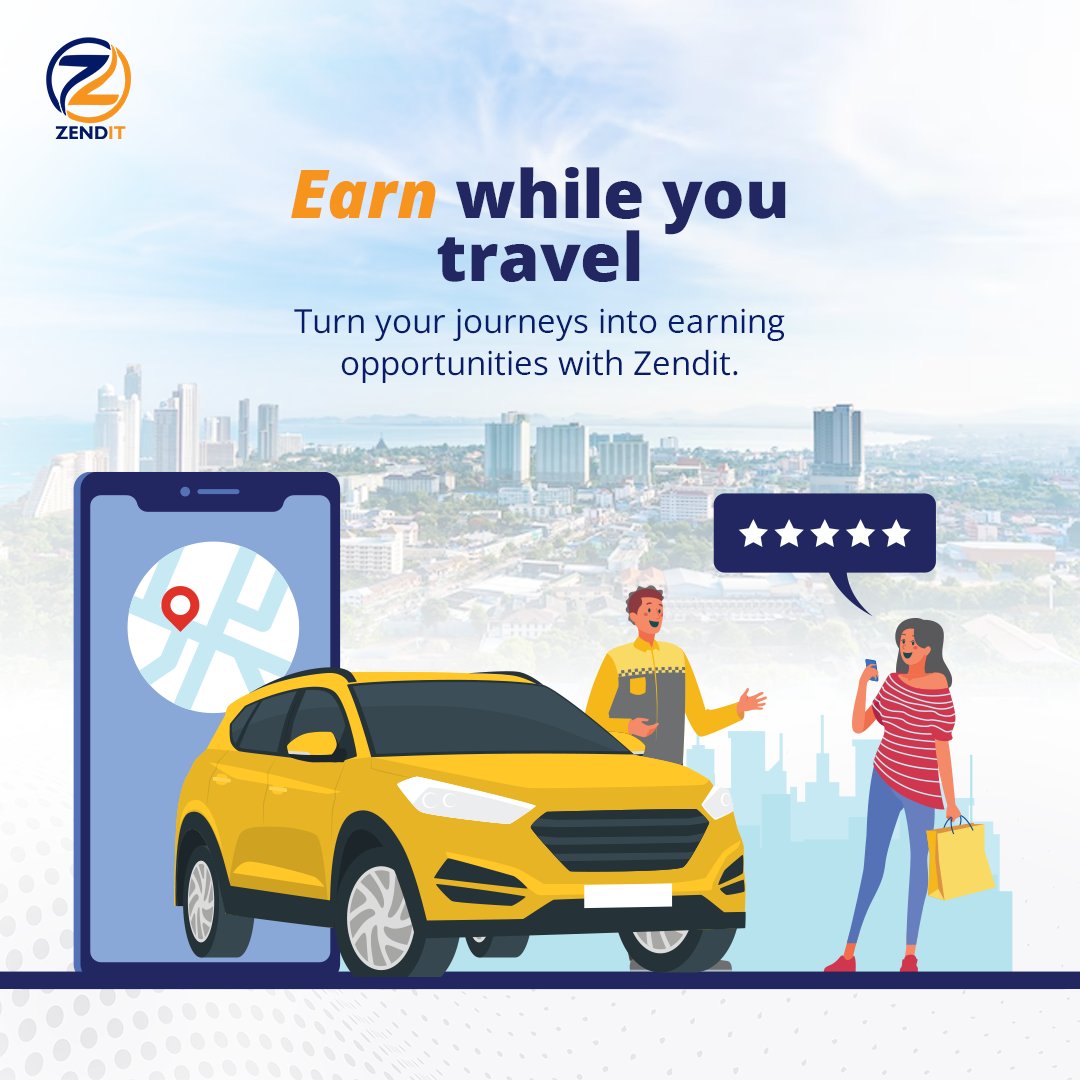 Earn while you travel! 🚚 Turn your journeys into earning opportunities with Zendit. Deliver parcels along your route and make money effortlessly. Join the waitlist today at Zendit.ng

 #EarnWhileYouTravel   #EarnMoreLiveBetter #StressFreeDelivery     #Logistics