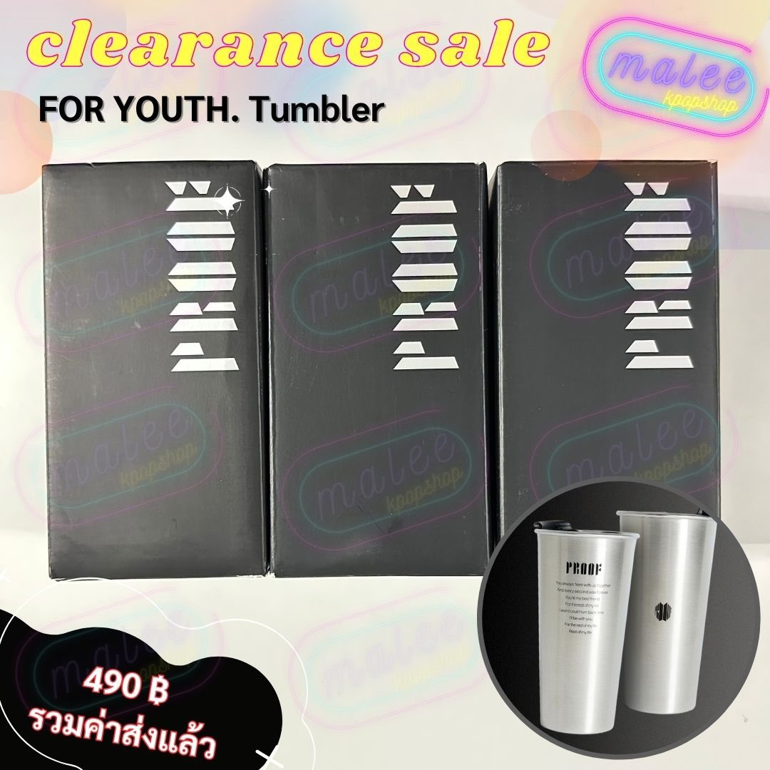 maleekpopshop's tweet photo. 💥Clearance Sale ‼️
FOR YOUTH. Tumbler
490฿ เหลือ 2 ใบ
🚚 ฟรีค่าส่ง
ของแท้💯 ไม่แกะซีล
💜สั่งซื้อ DM/Line https://t.co/chxRftvqR2
#bts #ตลาดนัดบังทัน #ตลาดนัดรถไฟบังทัน #ตลาดนัดBTS #proofmerch https://t.co/czeMBMCP9d