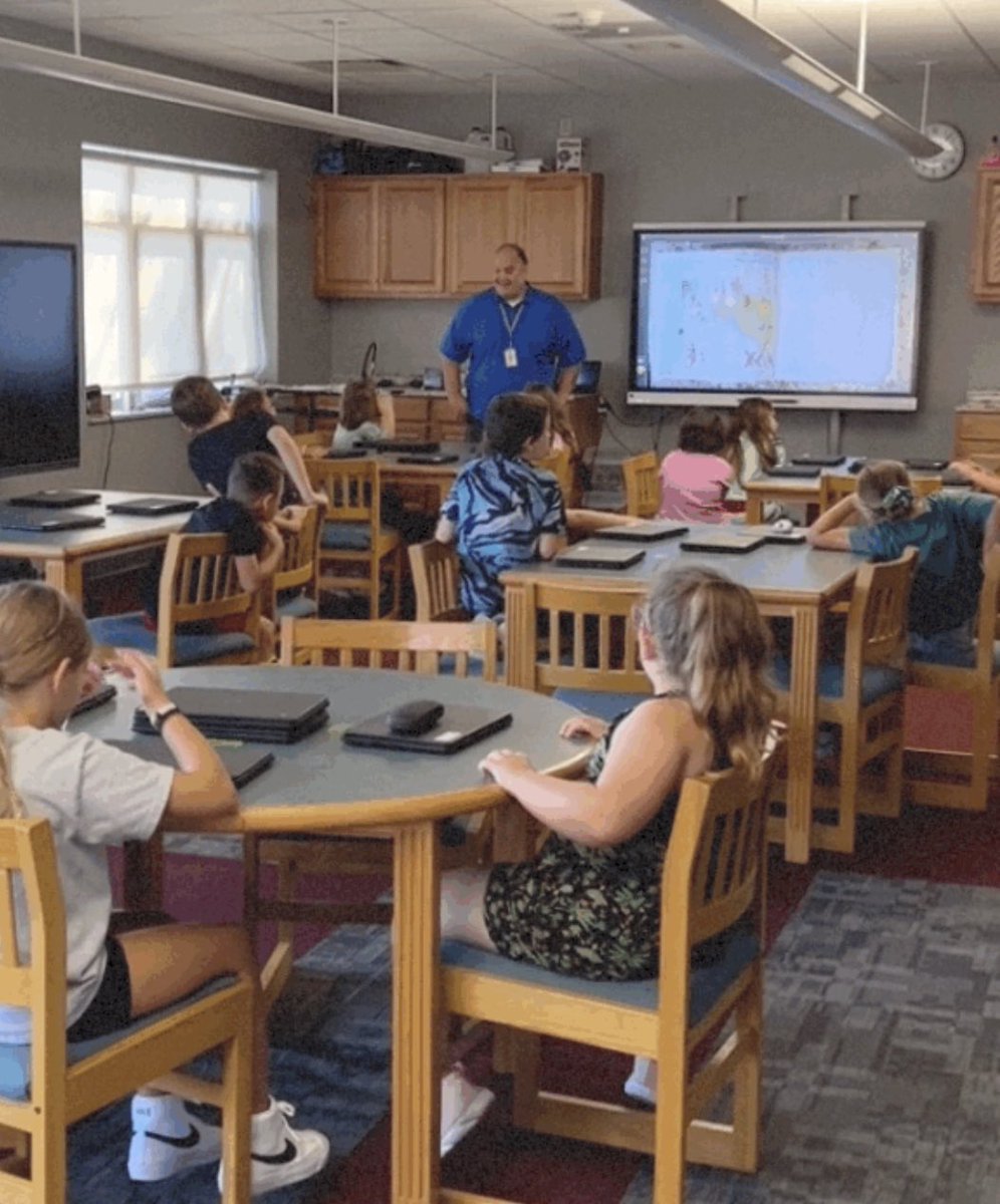 I ended my day today with <a href="/Regan_LMC/">Regan LMC</a> and a book reading by <a href="/MikeLuick416/">Michael Luick</a> After a long hot day, this was a great idea. No tech, just literature! (Well, a doc cam was used)