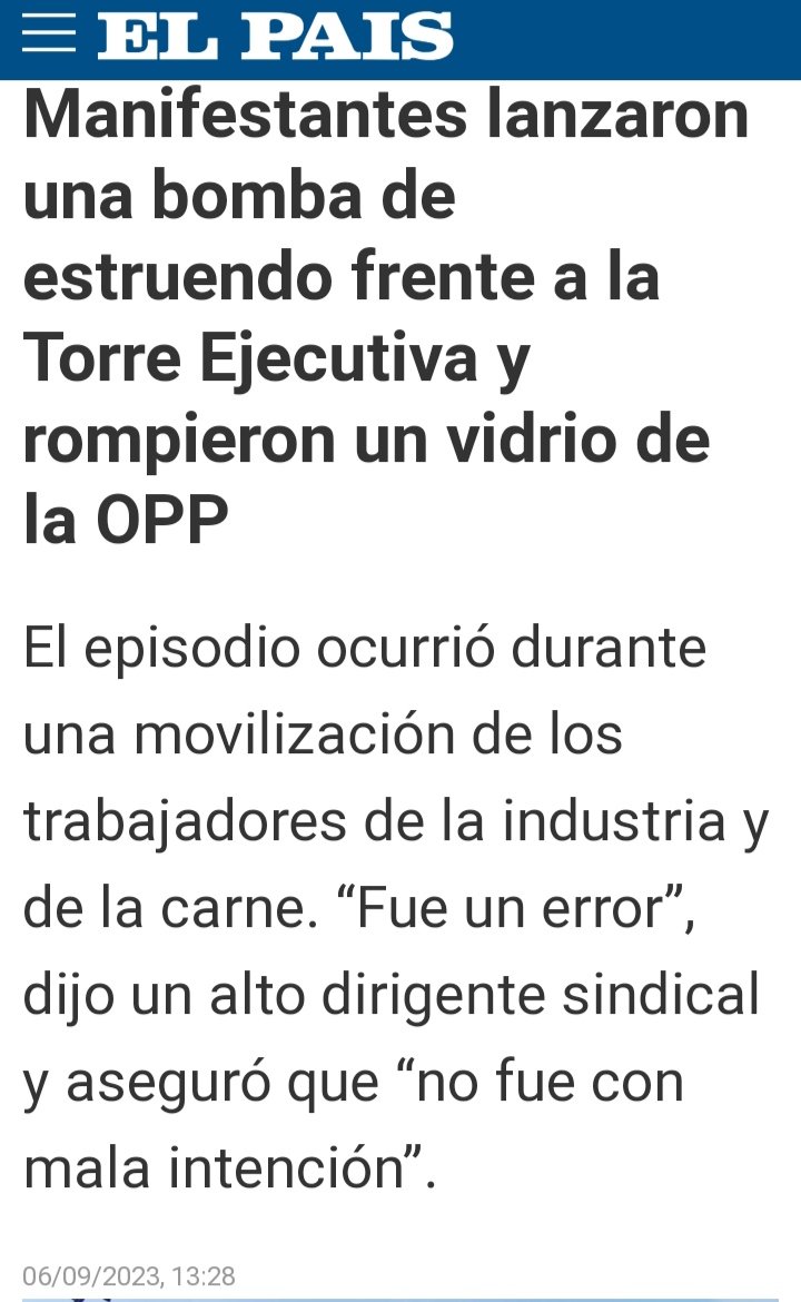 l23l27's tweet photo. #UnError 🤬

Son
#Patoteros
#Delincuentes
#Asesinos

Fue un error”, dijo a El País Danilo Dárdano, presidente de la Unión Nacional de Trabajadores del Metal y Ramas Afines (Untmra), integrante de la CSI. Y si bien afirmó que “no fue con mala intención”, https://t.co/pw30Z7kBq1