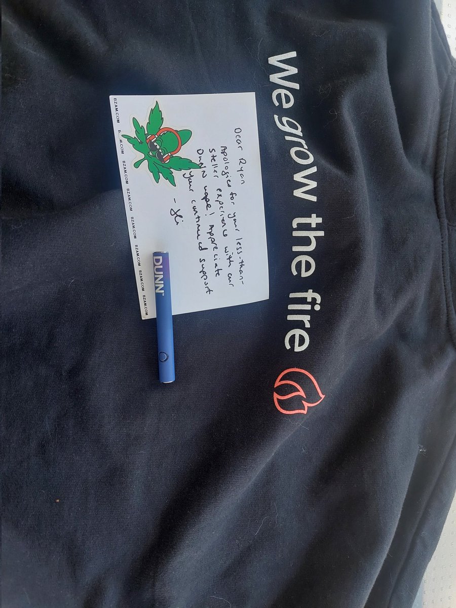 The Vape good the hoody just fits me at the XXXL  😆  time to get high 
Now it's time to get high off some BC LEGACY  But I feel like I already am sampling bunch of random brands as it is now its time to buy the best. When I am able too. I can't wait