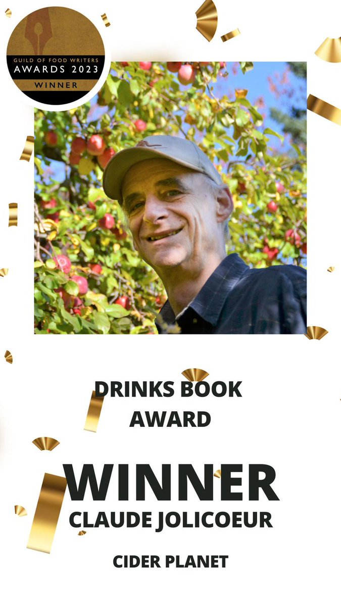 The drinks book award goes to Claude Jolicoeur!