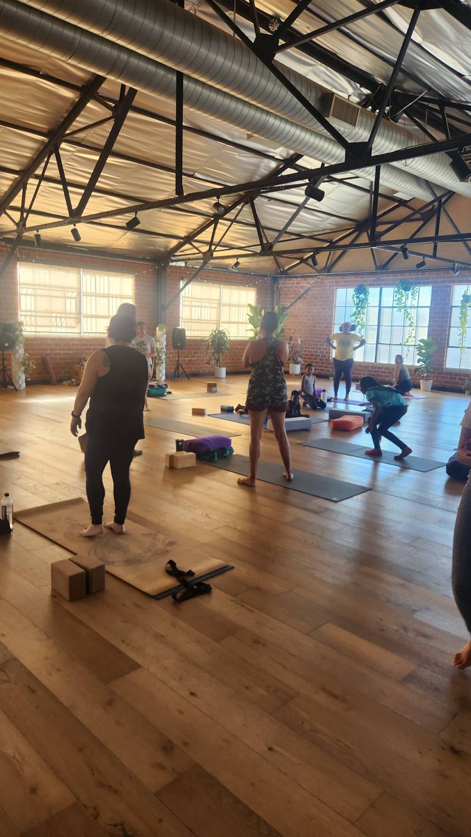 Come out and take a much needed yoga class. No excuses as we have All Ages and All Bodies every Wednesday at 5:30PM with co-owner Jenni Alvarez! Come on in and check us out! #yogainthehood #yogaforall #bipocyoga
