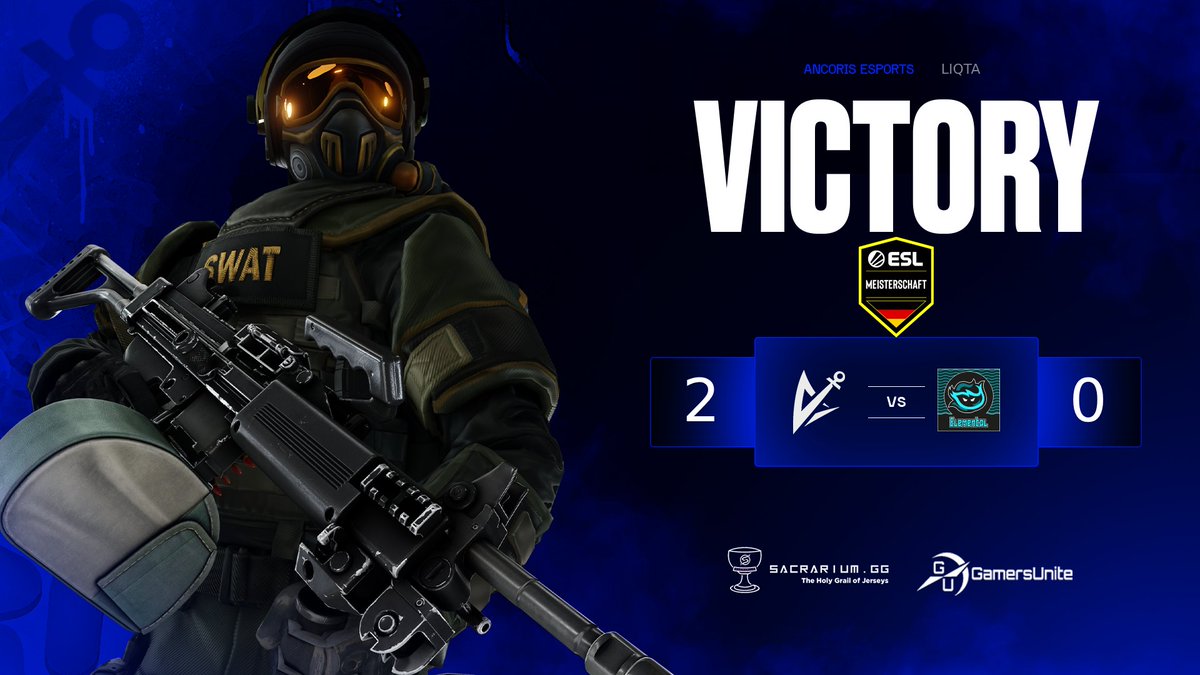 Ancoris Liqta konnte sich gegen #ELEMENTAL ein 2:0 sichern. Somit stehen sie 3:3 in der Division 4 der #ESLMeisterschaft by <a href="/99DAMAGEde/">99Damage</a>.⚓️

Danke für den Cast!🫡 twitch.tv/miri4l

gg wp 🔥

#AHU ⚓️