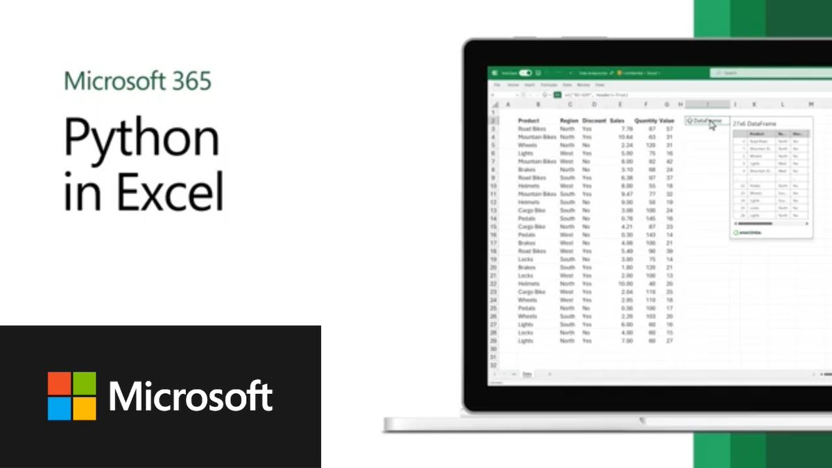 mvrumilo's tweet image. ¡Emocionante noticia! 🚀 MS Excel ahora incorpora Python, ¡una combinación poderosa! 🐍📊 #Excel #Python #ExcelPython #MicrosoftExcel #Microsoft365
🧵 HILO 🧵