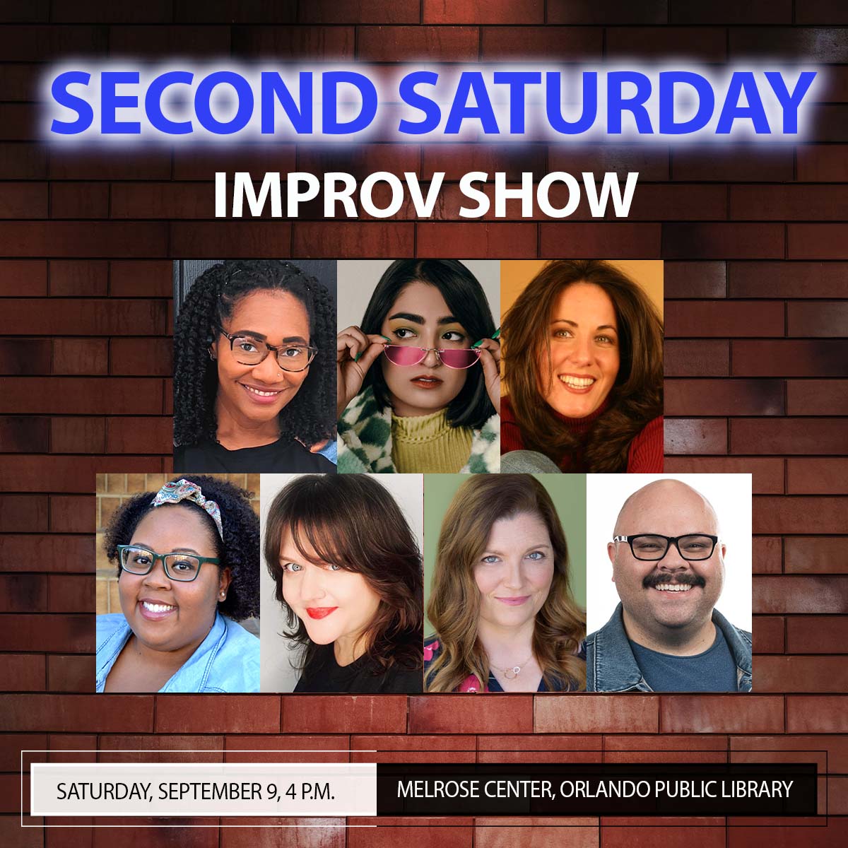Second Saturday Improv returns to the Melrose Stage this week! Don't miss the fun with this awesome group of improv players making up scenes and stories right before your eyes.