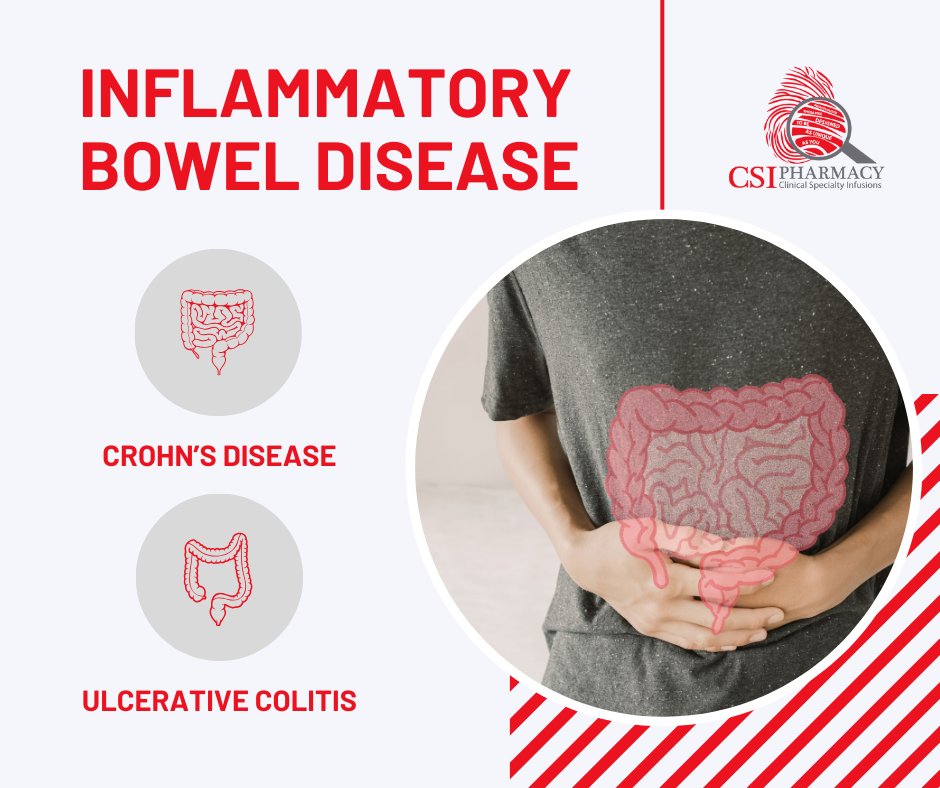 There are two main types of inflammatory bowel disease (IBD): Crohn's disease and ulcerative colitis. CSI Pharmacy can administer IBD treatments safely in the comfort of home. To learn more, call (833) 569-1005, or visit csipharmacy.com.
#IBD #crohns #colitis