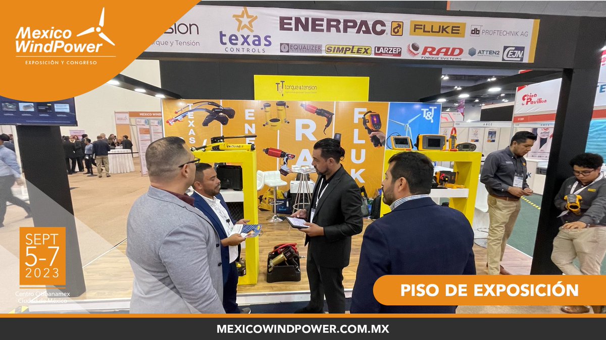 mexicowindpower's tweet photo. Resuelve tus dudas y descubre que la energía eólica tiene gran potencial en México. Te invitamos a #MexicoWindPower 2023. Realiza tu registro y acompáñanos. https://t.co/8nxSKugnWb https://t.co/uF6YpqMkYU