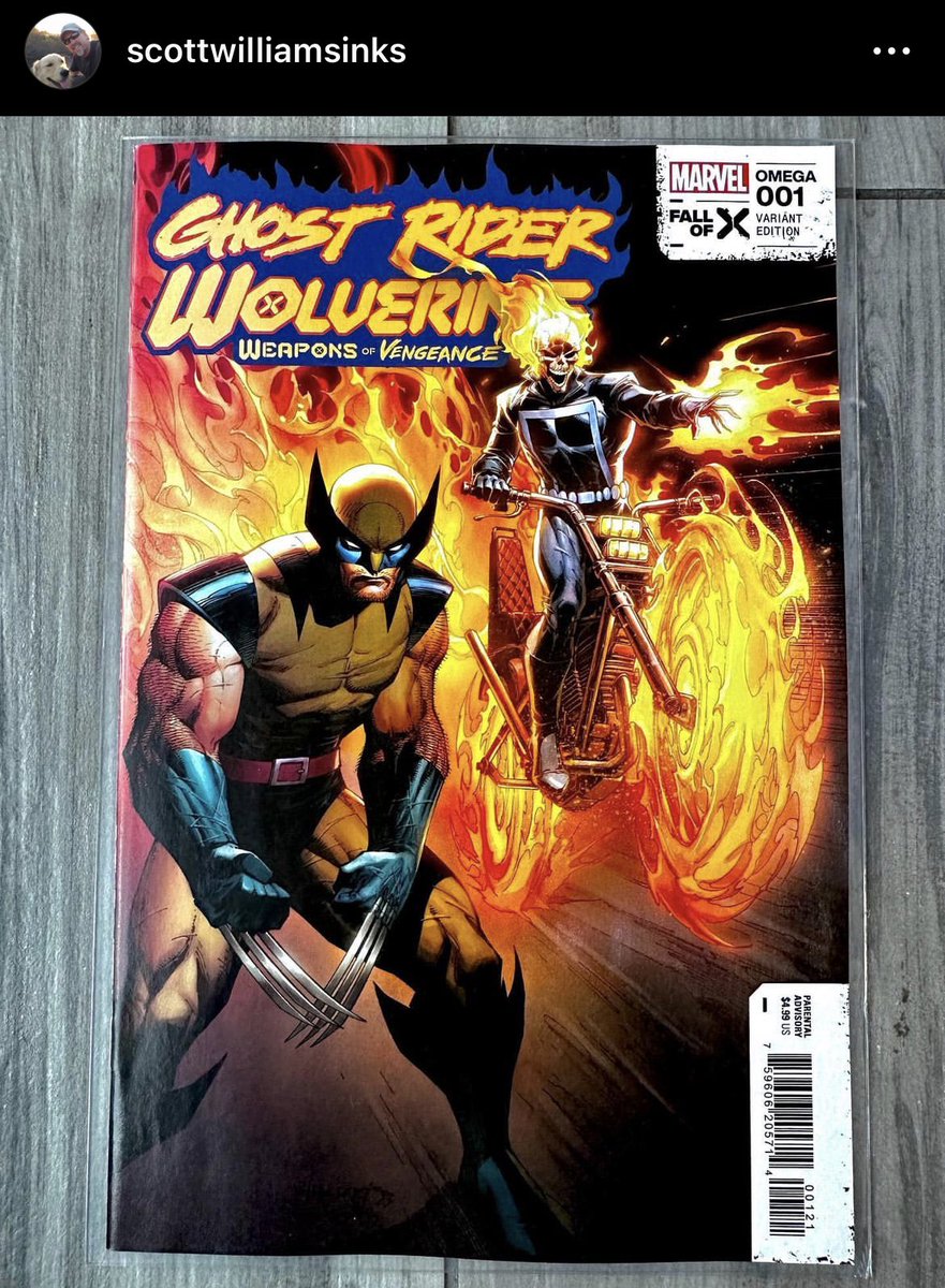 Out today via ScottWilliams! Look at that beauty! 🤩 #Wolverine #GhostRider Weapons of Vengeance!

#WolverineWednesday @InnerDemonsGR 💀 🔥 ⛓️
