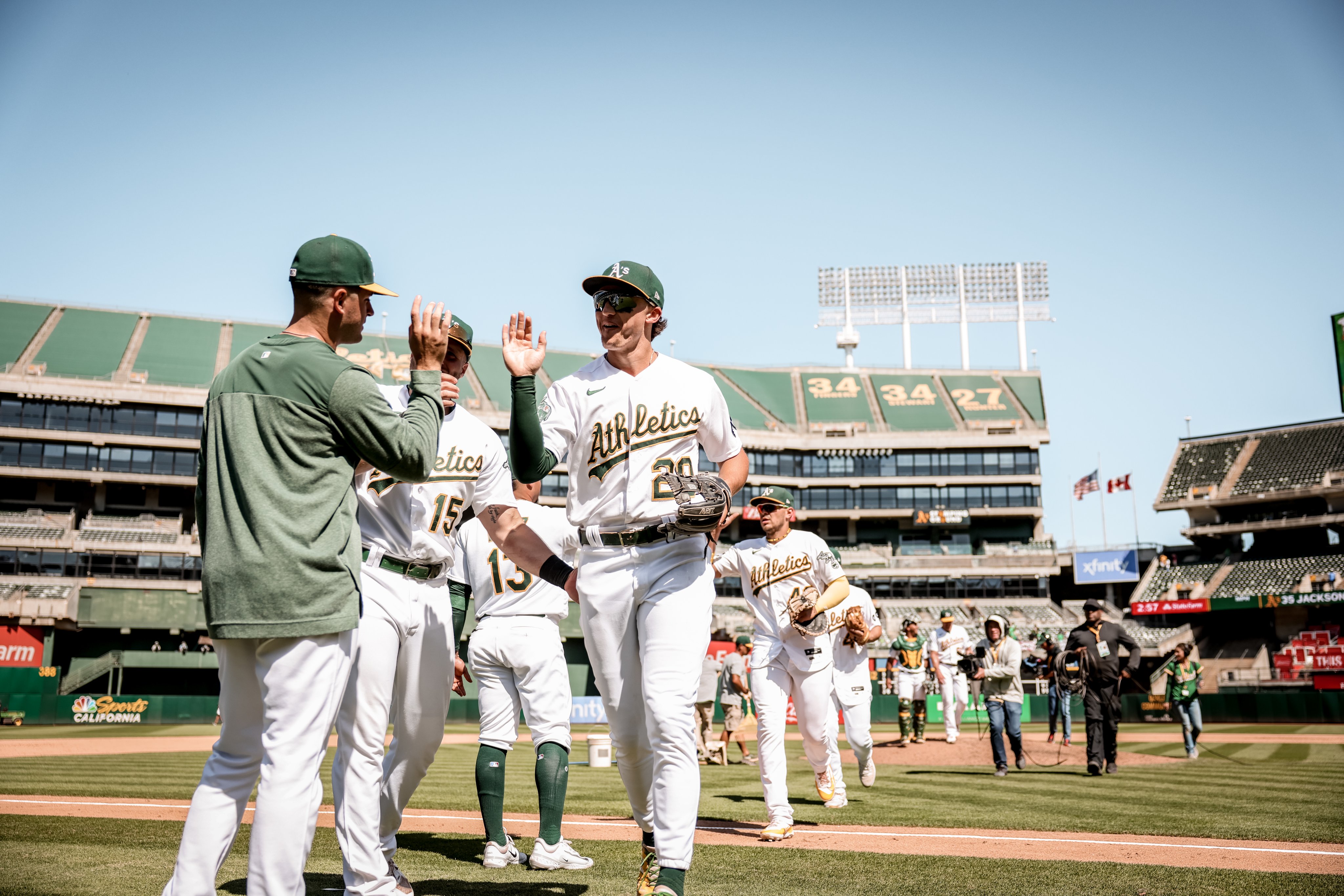 Oakland A's on X: High-five line vibes 😎  / X
