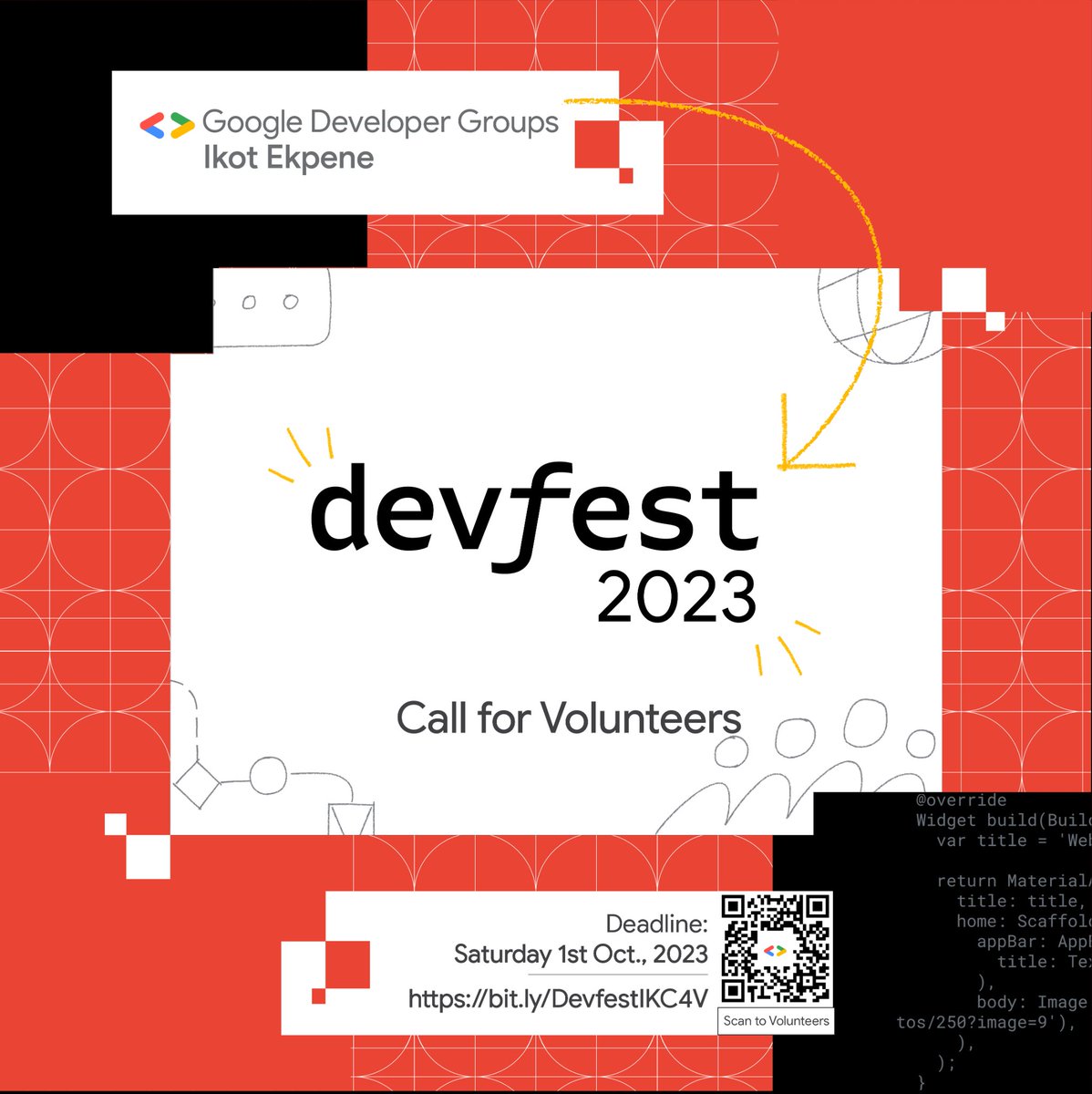 Do you want to help out at GDG Ikot Ekpene 2023's event? Kindly fill the form  now and apply based on your expertise: 👇

bit.ly/DevfestIKC4V