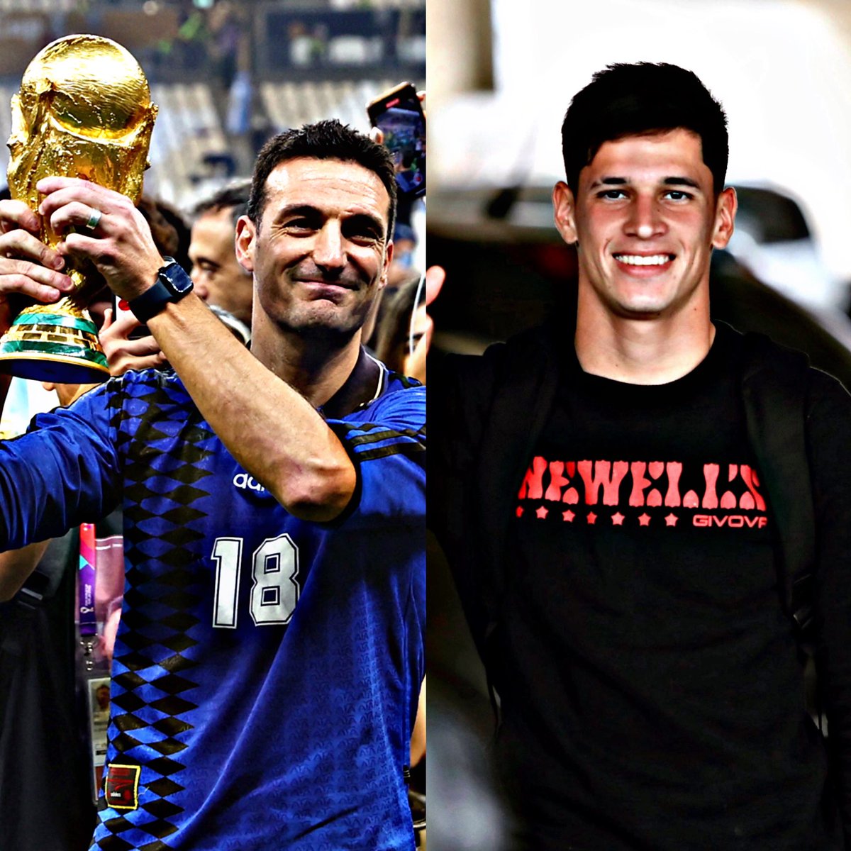 soydenewells's tweet photo. “El mejor jugador del fútbol argentino? A mi me gusta el pibe Aguirre de Newell’s, esperamos tenerlo pronto entrenando con la mayor” 

🎙️Lionel Scaloni, en Conferencia de prensa.🇦🇷❤️🖤 https://t.co/O7fber1plE