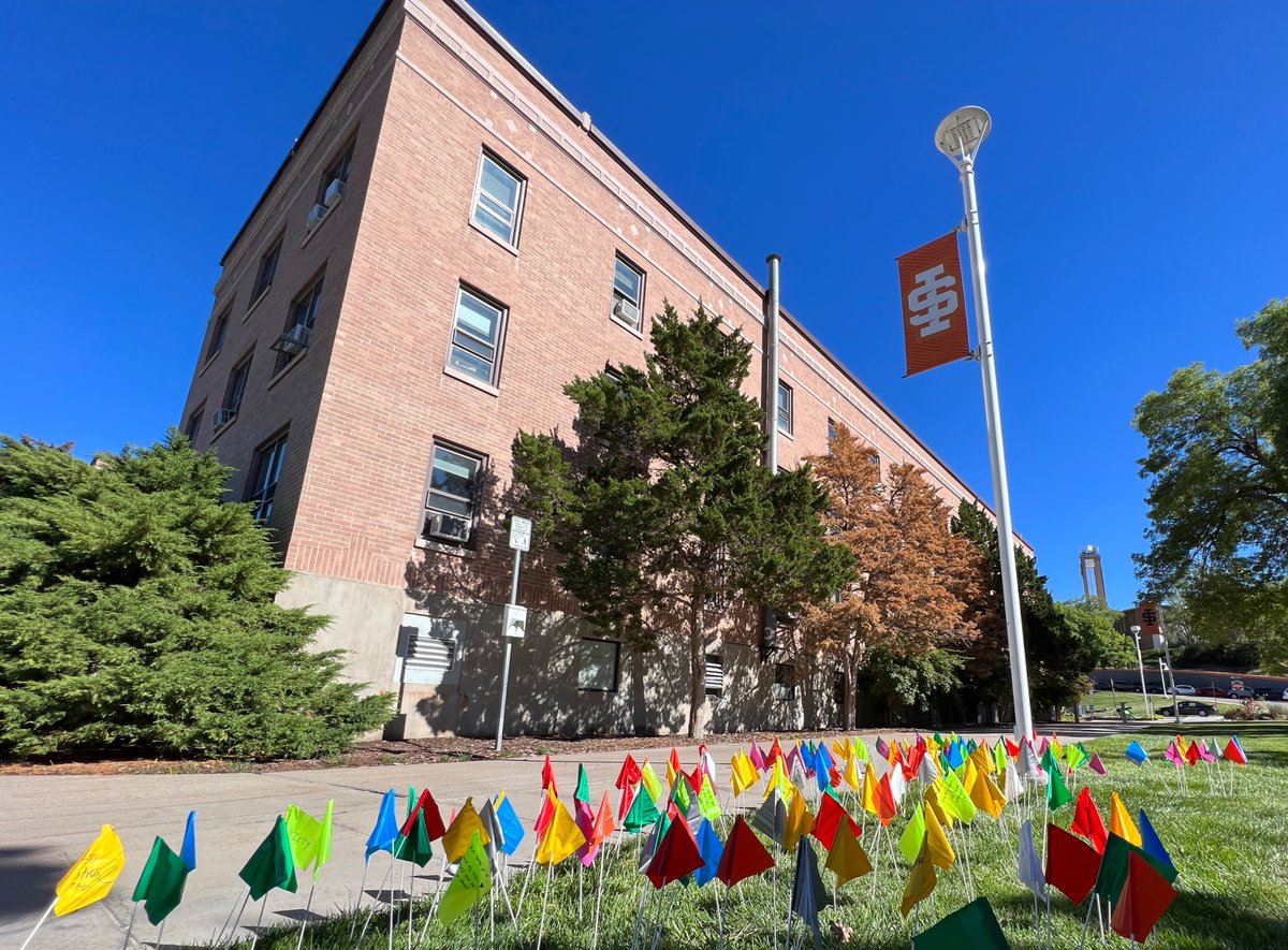 As we begin #SuicideAwarenessMonth, Help us break the stigma surrounding mental health. Come to the SUB and place a flag to represent something that you are struggling with. Bengals stand together 🖤 🧡