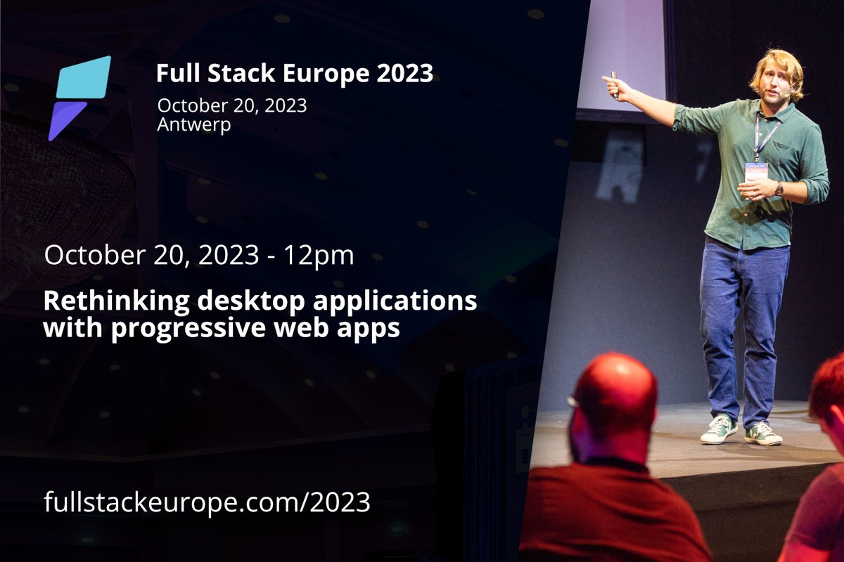 🤷 Nico Martin (@nic_o_martin) on Twitter photo I am really looking forward to <a href="/FullStackEU/">Full Stack Europe</a>! What an event. The line-up looks very promising and I'm super excited to be on that stage talking about #desktopPWA.
There might be a little #Superman reference too😉 I am really looking forward to <a href="/FullStackEU/">Full Stack Europe</a>! What an event. The line-up looks very promising and I'm super excited to be on that stage talking about #desktopPWA.
There might be a little #Superman reference too😉