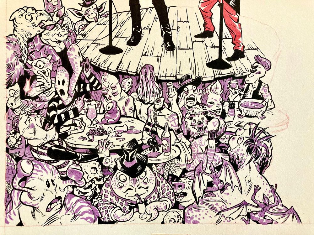 RonDanChan's tweet photo. Sandtember day 6! Moving our way across the bottom of the page. #sandtember https://t.co/LzzoZaJrFK