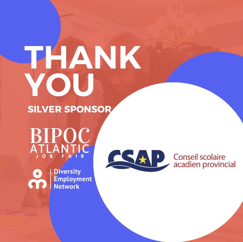 Our BIPOC Atlantic Job Fair is just over 3 weeks away.  Our event is made possible by the generosity of our sponsors.  MERCI to @CSAP_Officiel for being a SILVER sponsor. Register today: BIPOC Atlantic Job Fair (vfairs.com) #diversity #JobFair #hiring #employment