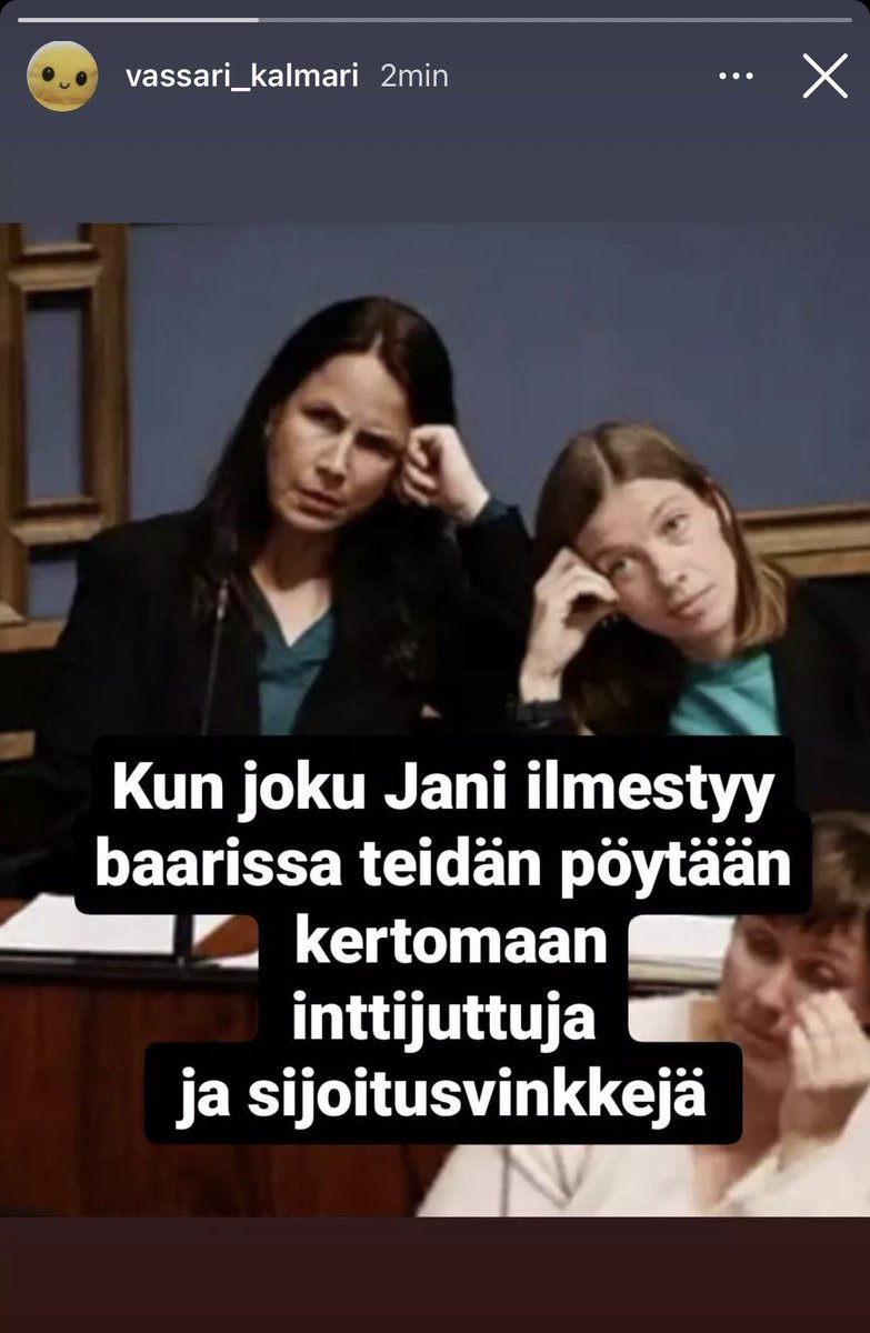 En ehkä kestä. 😂