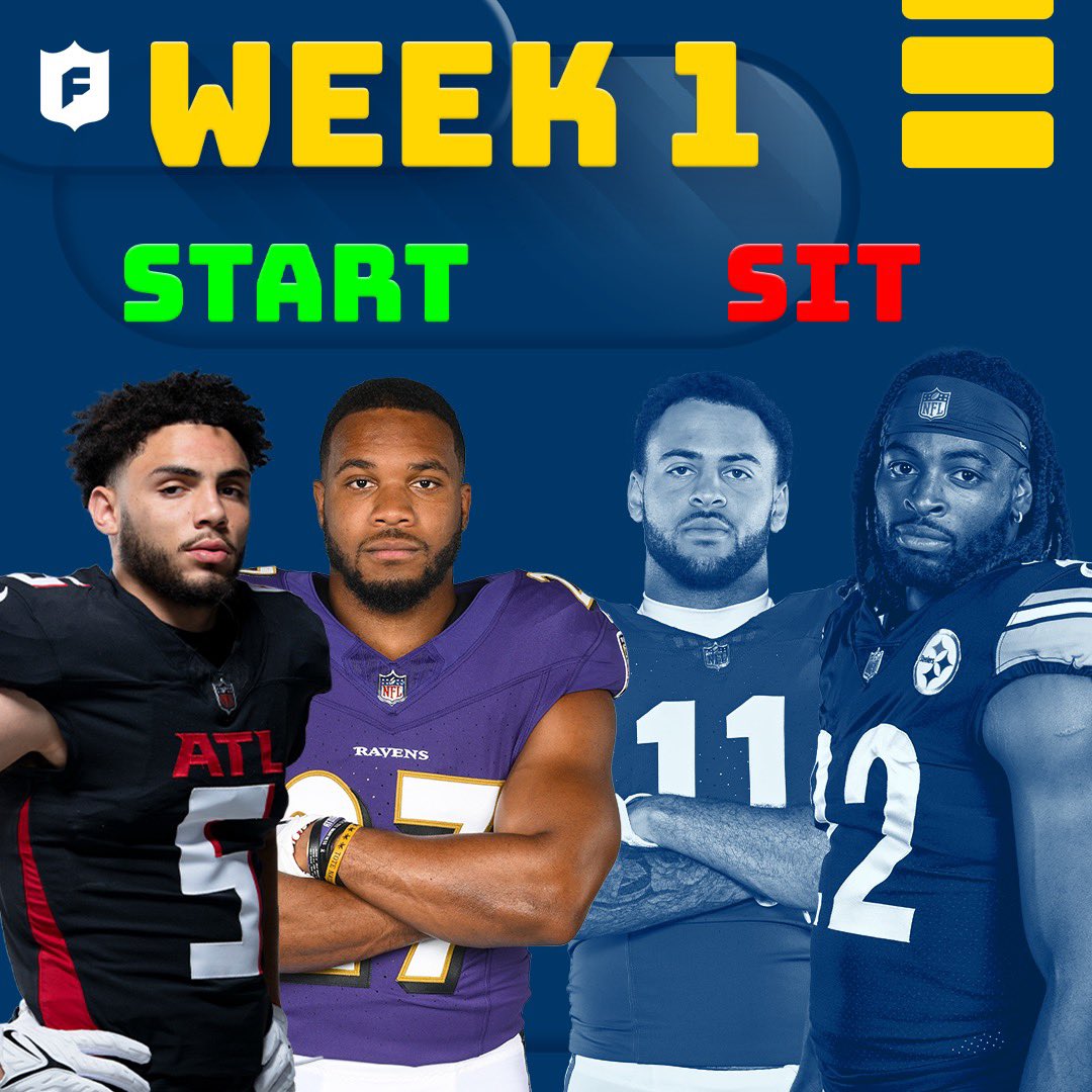 nfl start and sit week 1
