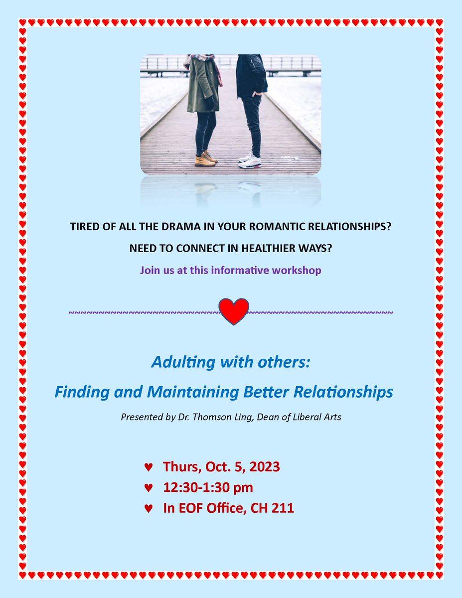 eofccm's tweet photo. EOF is hosting a workshop "Adulting with others"! Be sure to stop by our EOF office October 5th! https://t.co/gJFceyEu95