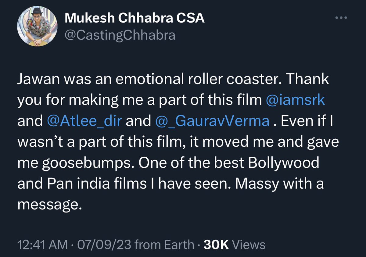 Ayyappan_1504's tweet photo. First #Jawan Review 👀🔥 https://t.co/EM4txvfSJ3