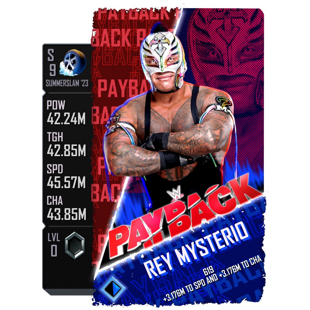 WWESCNews's tweet image. Here are your #WWEPayback 2023 PLE Cards!

Featuring Rey Mysterio &amp;amp; Becky Lynch 

Credits: 
• @Marcinholivelp
• @Mear_AX
• @WWESuperCardFR_

AVAILABLE TOMORROW 9/7, at 12pm PACIFIC
#WWESuperCard