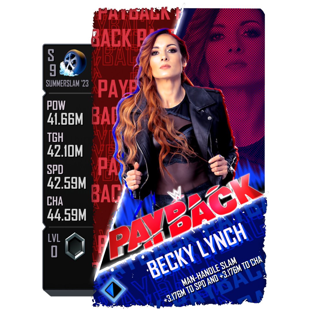 WWESCNews's tweet image. Here are your #WWEPayback 2023 PLE Cards!

Featuring Rey Mysterio &amp;amp; Becky Lynch 

Credits: 
• @Marcinholivelp
• @Mear_AX
• @WWESuperCardFR_

AVAILABLE TOMORROW 9/7, at 12pm PACIFIC
#WWESuperCard