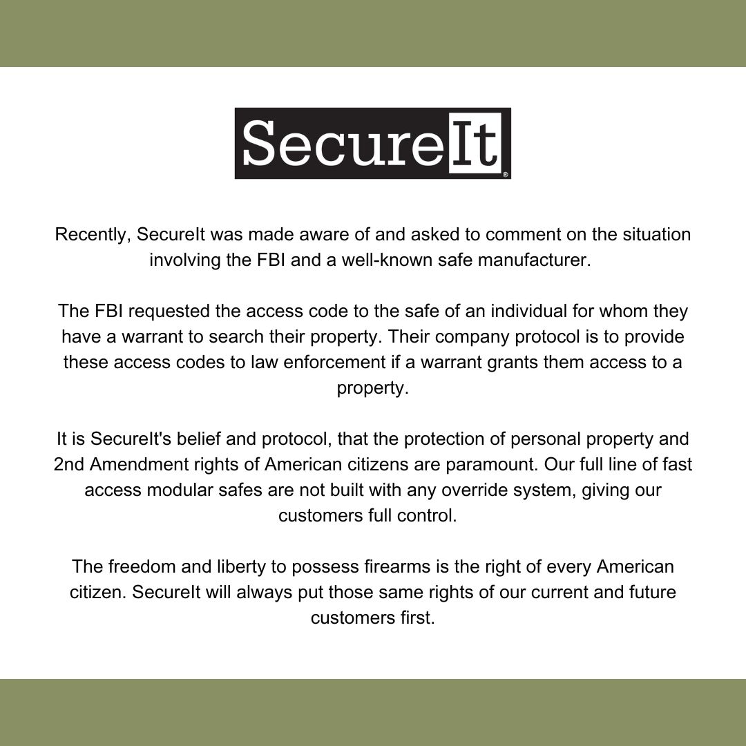 SecureIt Gun Storage tweet media