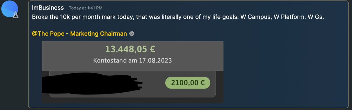 Cobratate's tweet photo. 10k a month is an engineer's salary, it's a doctor, it's a lawyer.

If you want to become a doctor to save people's lives, good, go to medical school.

If you want to become a doctor solely for the money,

Join THE REAL WORLD instead, you'll reach that income within months instead of years.

https://t.co/IrbH7FGIWT